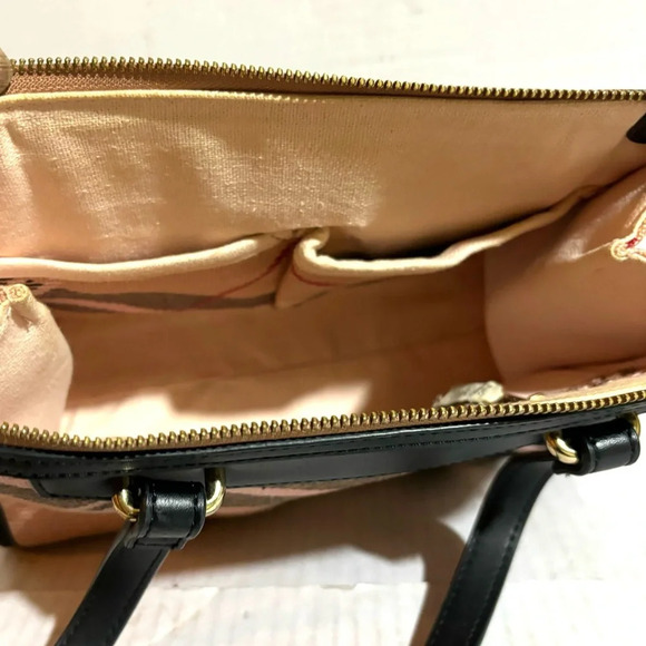 Spartina 449 Bella telfair pink plaid satchel handbag - Picture 8 of 13